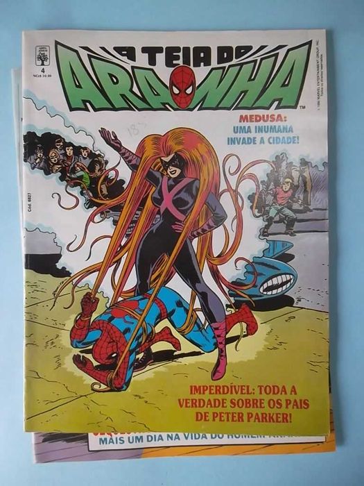 A TEIA DO ARANHA Nº 1 , 2 , 4 - edições em formato A4