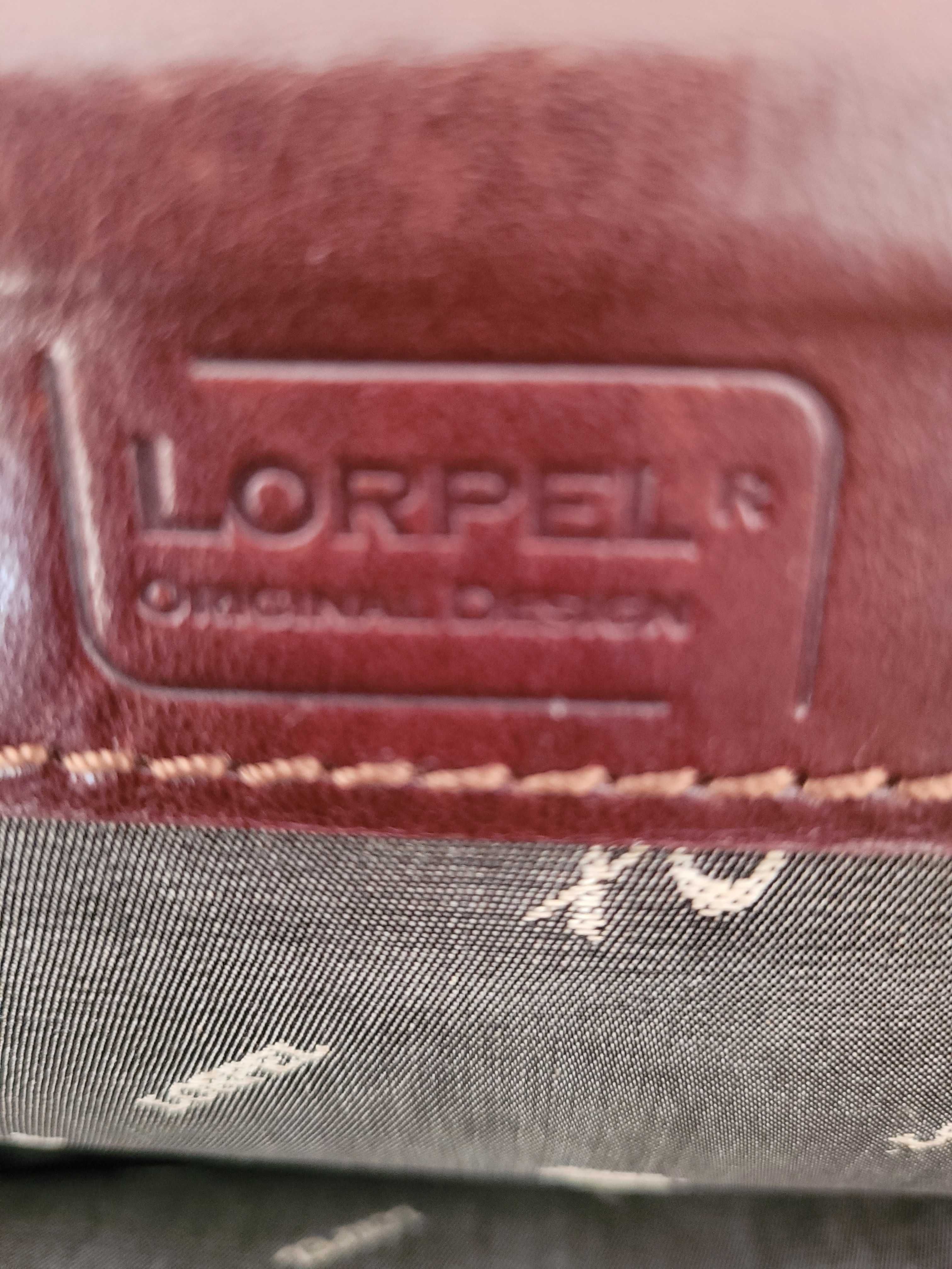 Pasta em pele genuina da marca LORPEL