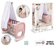 Колиска ліжечко Smoby для ляльки Baby Nurse  з балдахіном 220373