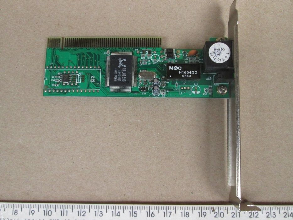 Сетевая карта PCI Acorp L100S 100Mbit, Realtek RTL8139D.