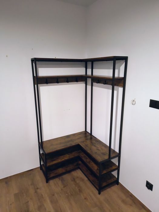 Wieszak narożny loft