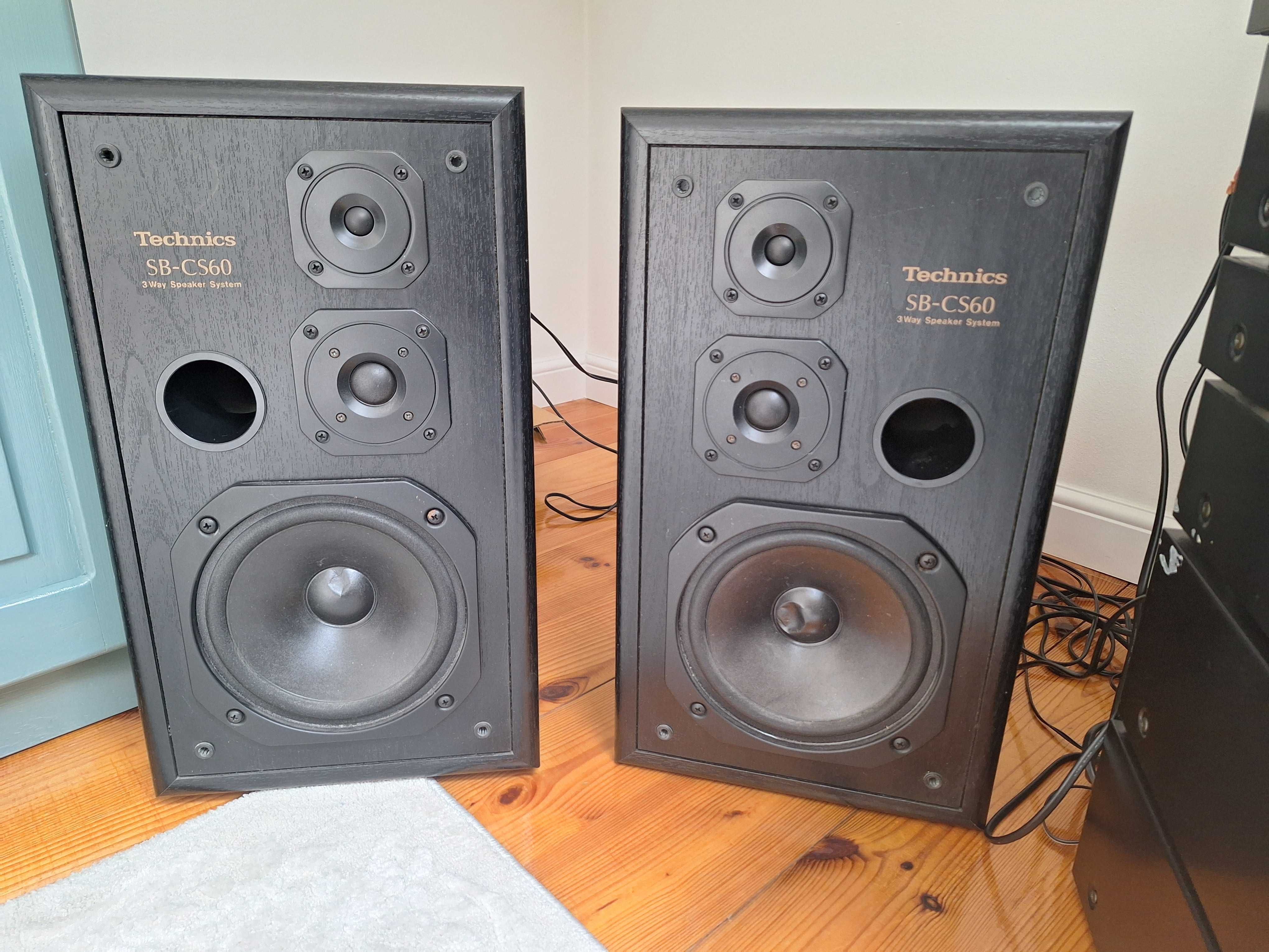 Wieża Technics z kolumnami. Made in Japan