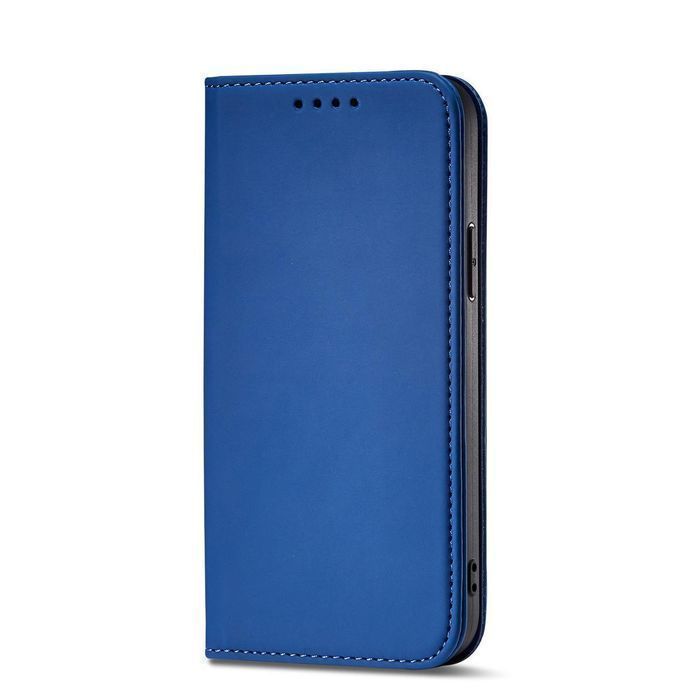 Etui Magnet Card Case do iPhone 14 z Klapką i Podstawką - Niebieskie