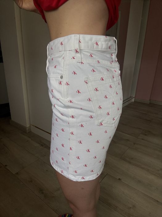 Spodniczka prosta calvin klein ck r.M monogram w29