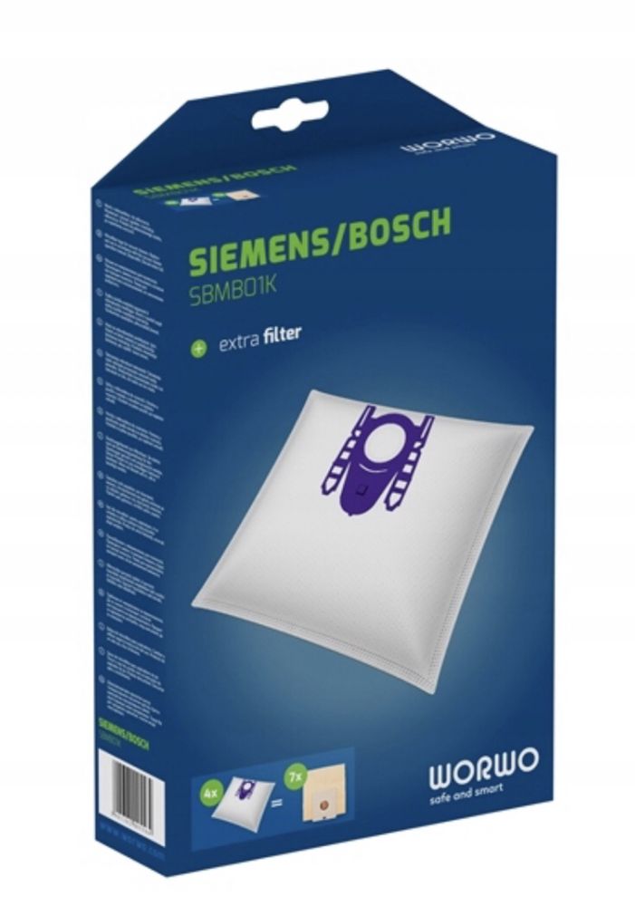 Мішки до порохотяга (пилососа) Siemens/Bosch SBMB01K