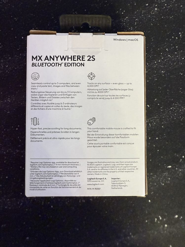 Mysz Logitech MX Anywhere 2S bezprzewodowa