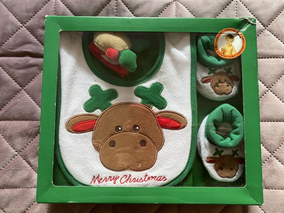 Komplt renifer  sliniak kapcioszki grzechotka nowy