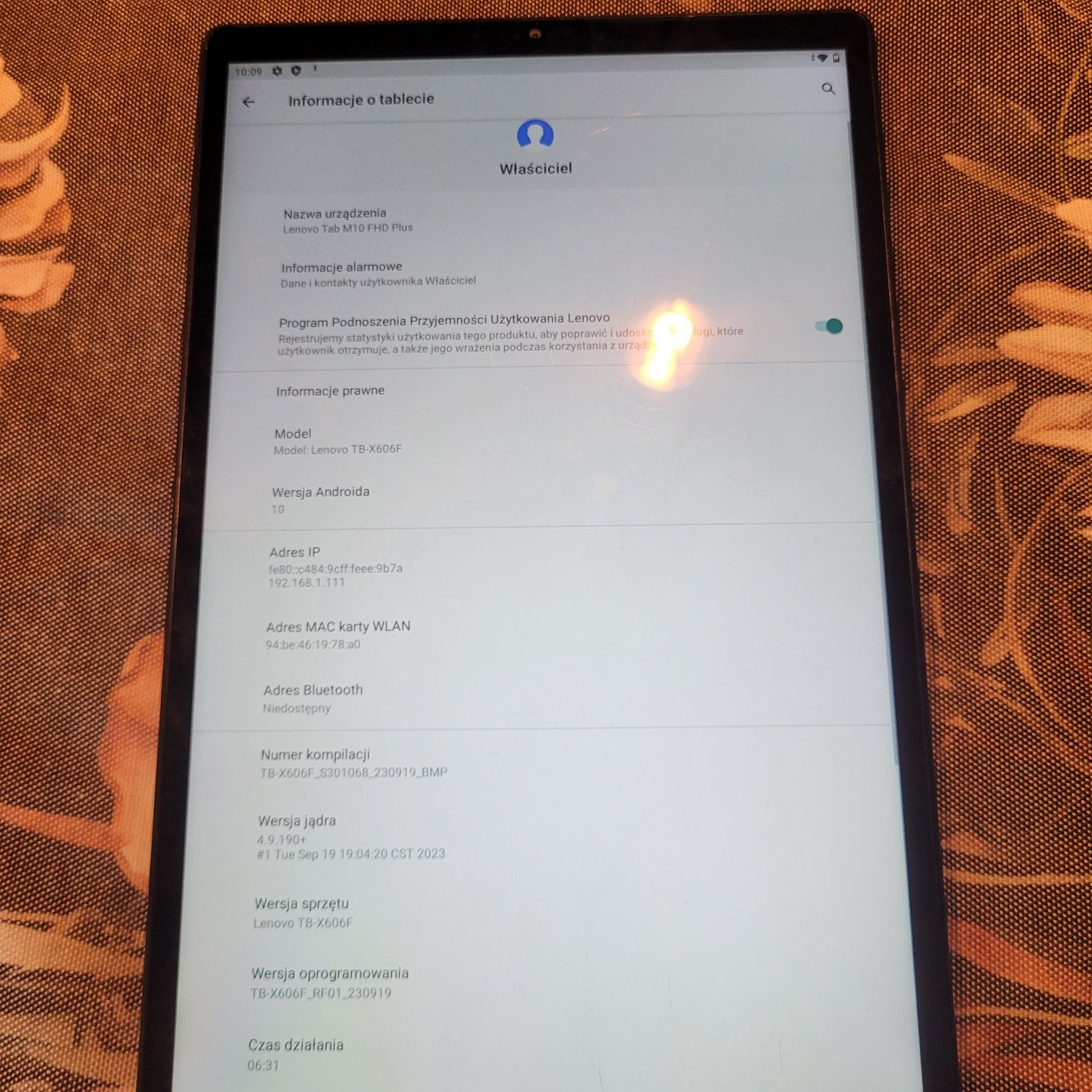 Tablet Lenowo M10 FHD PLUS