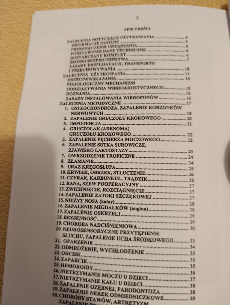 Vitafon urządzenie wibroakustyczne