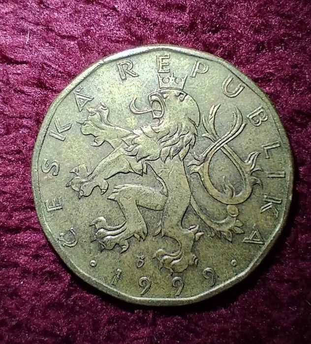 MONETA - Czechy, 20 Koron, rok 1999