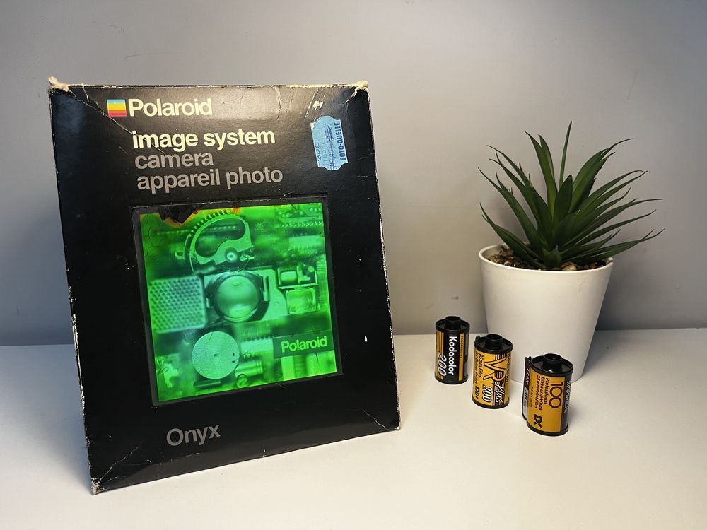 Polaroid Spectra Onyx - aparat, pudelko, stan idealny