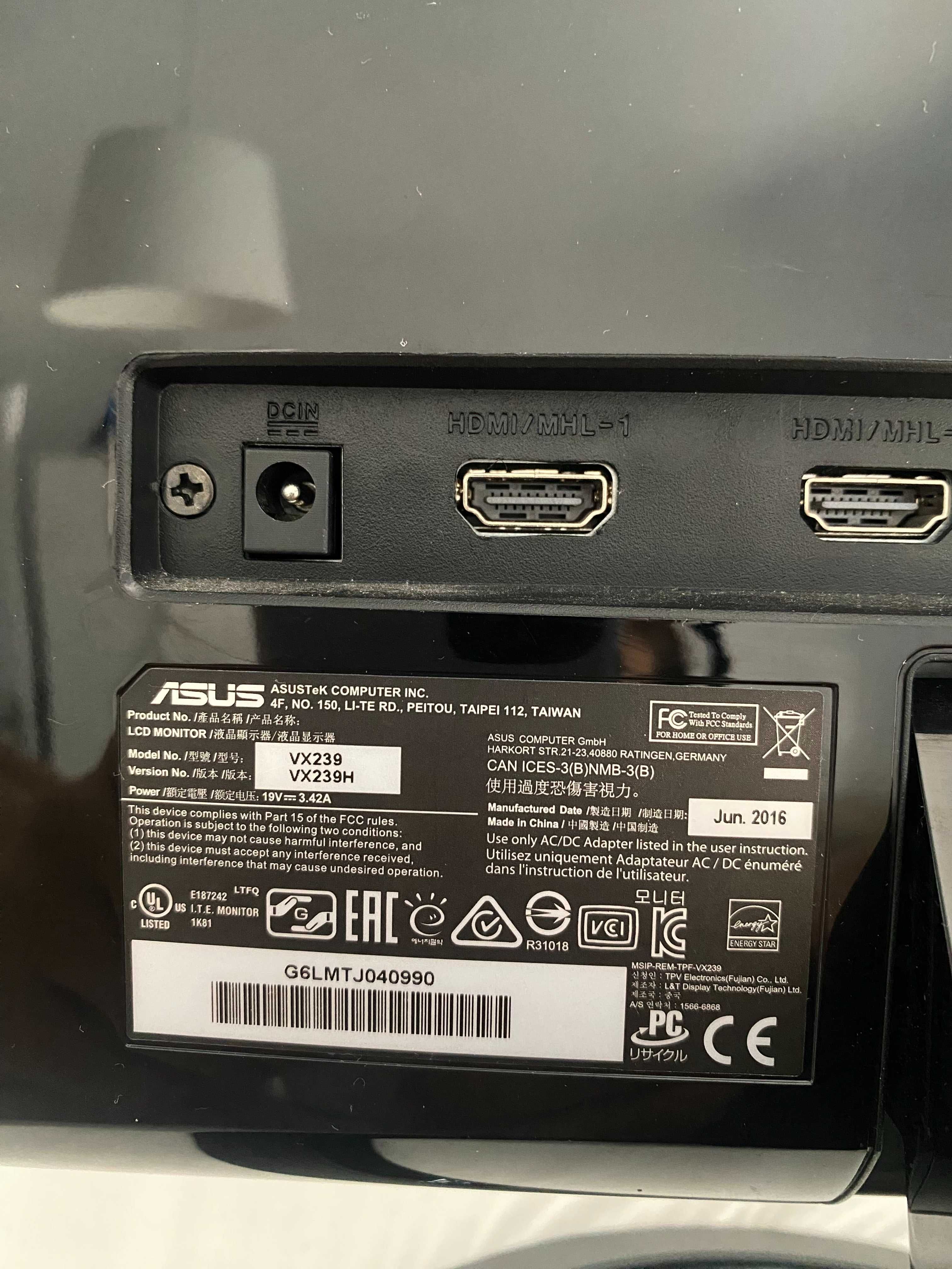 Monitor ASUS 23” Full HD IPS – Excelente estado