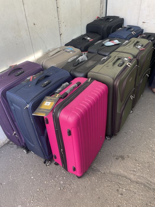 Чемоданы ткань и полипропилен