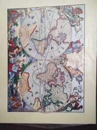 Mapa globu A. Amsterdam