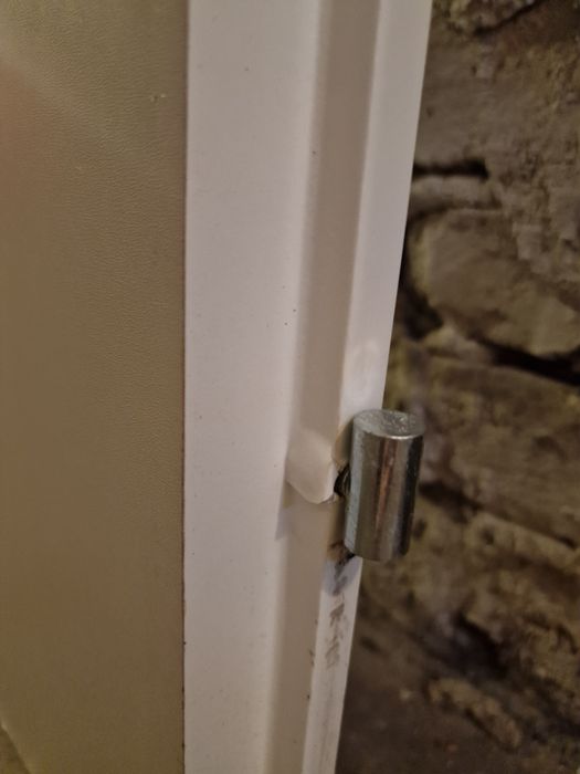 Drzwi łazienkowe lewe białe 75×193cm docinane na wymiar