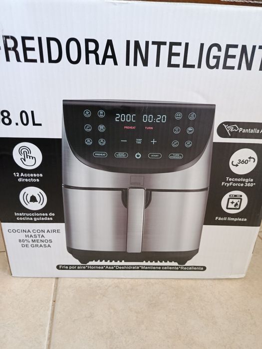 Air fryer 8 Litros- fritadeira sem óleo, nova
