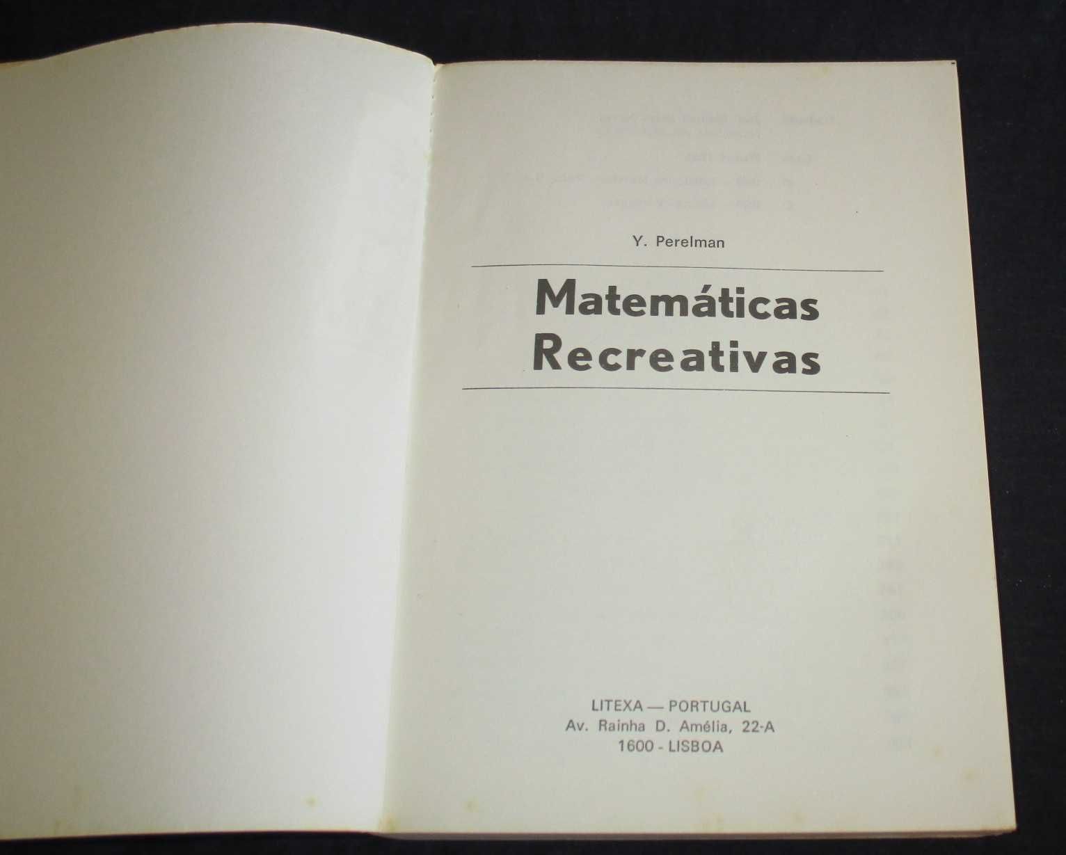 Livro Matemáticas Recreativas Y. Parelman