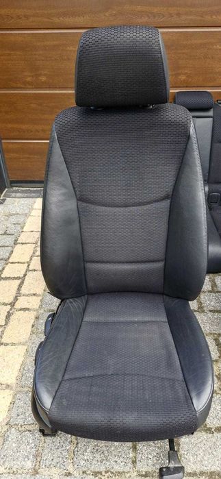 Fotele półskóry BMW 3 E91 pompowanie lędźwi