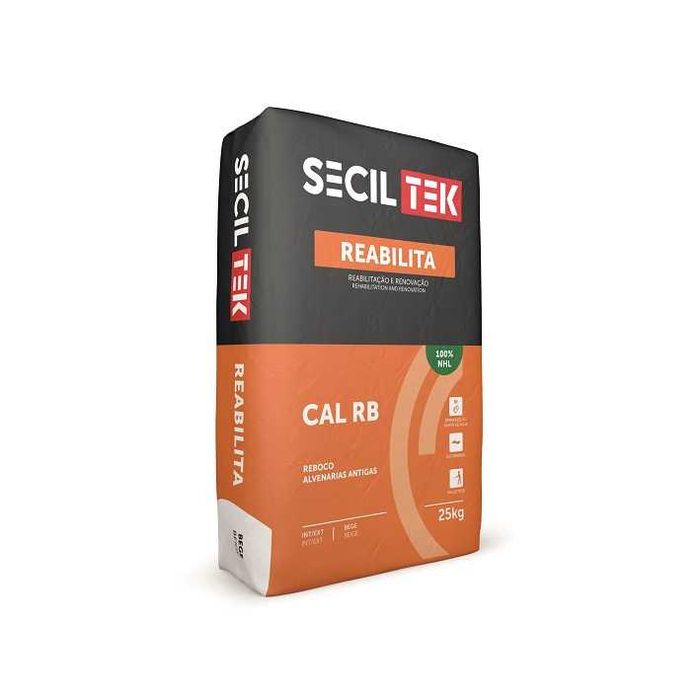 ARGAMASSA SECIL 'TEK Reabilita CAL RB  -  Hydraulic Lime