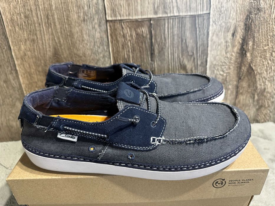 buty półbuty męskie mokasyny clarks higley tie 43