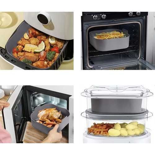 Silikonowy wkład do frytkownicy beztłuszczowej Air Fryer 20x20cm forma
