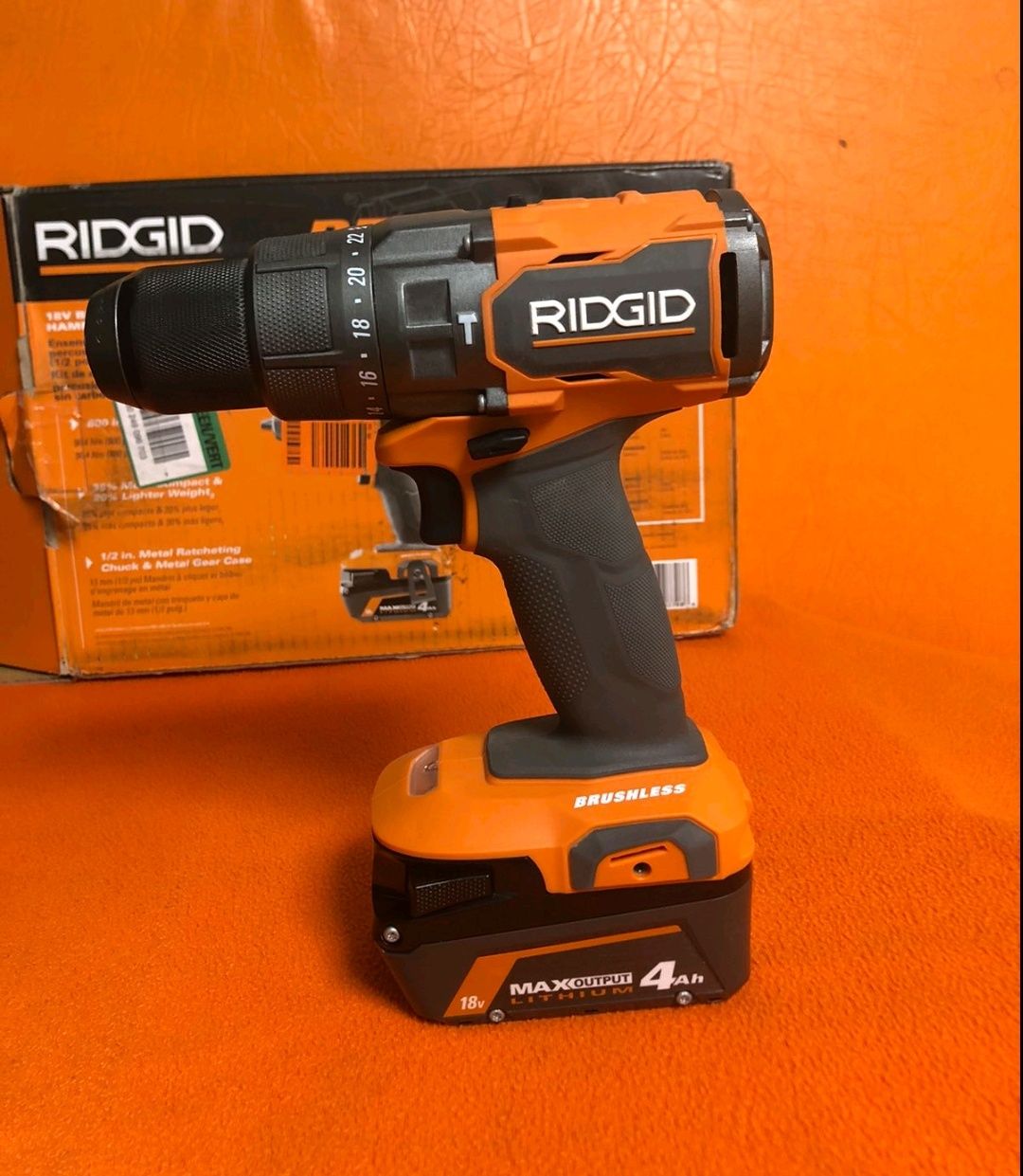 Безщітковий ударний дриль шуруповерт Ridgid R86115 18V із США