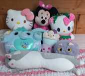 Maskotki Hello Kitty Myszka Mini Kotek Parówka Syrenka Słonik Napój