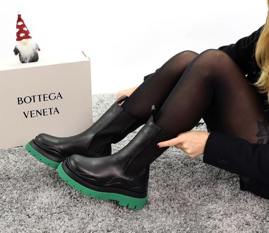 Зимние, женские Bottega Veneta Tire Челси ботинки. 36-42
