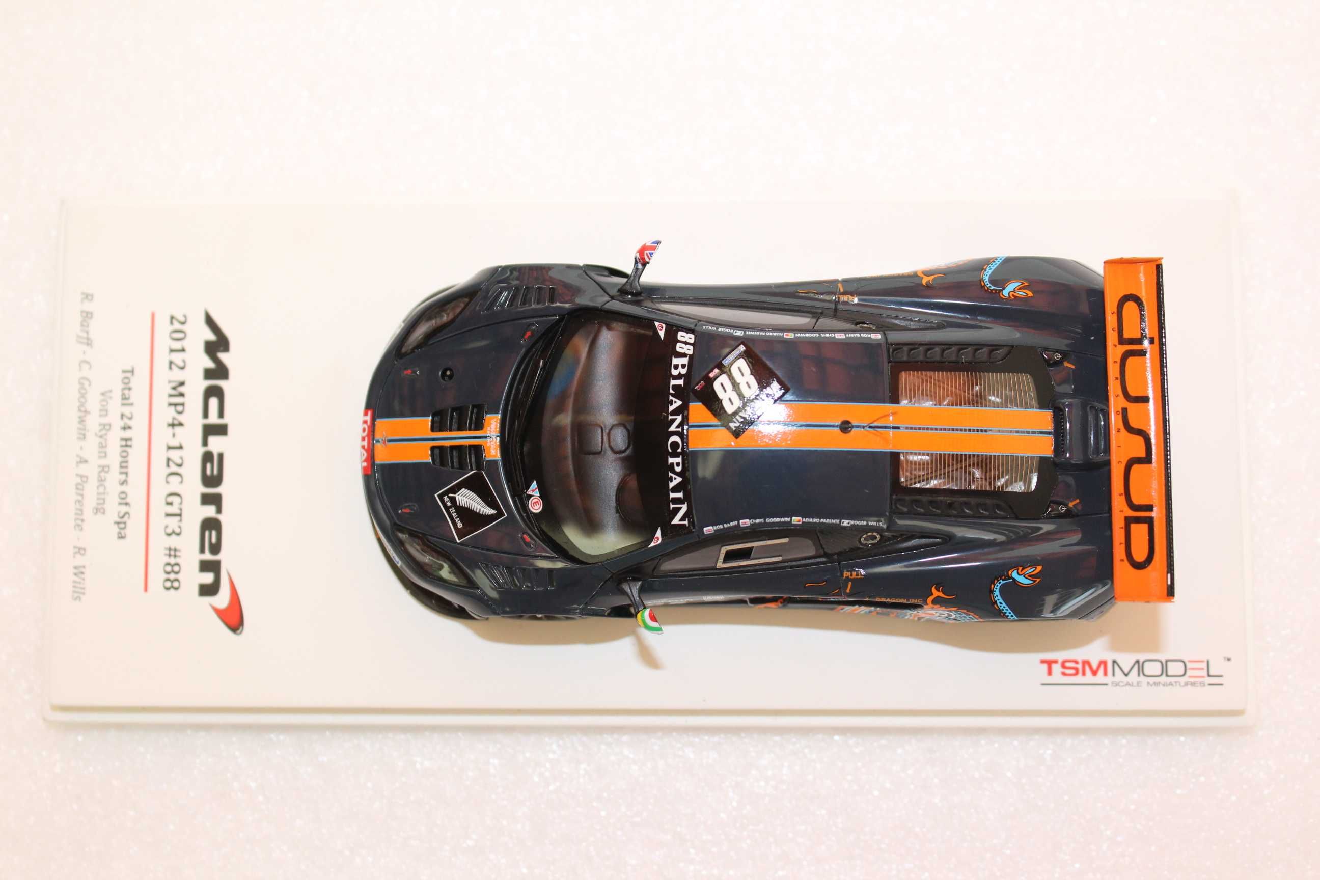 Miniatura 1/43 McLaren MP4-12C 24H Spa 2012 Álvaro Parente