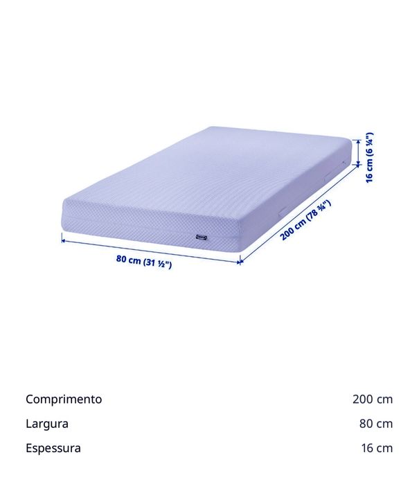 Cama com colchão. Excelente