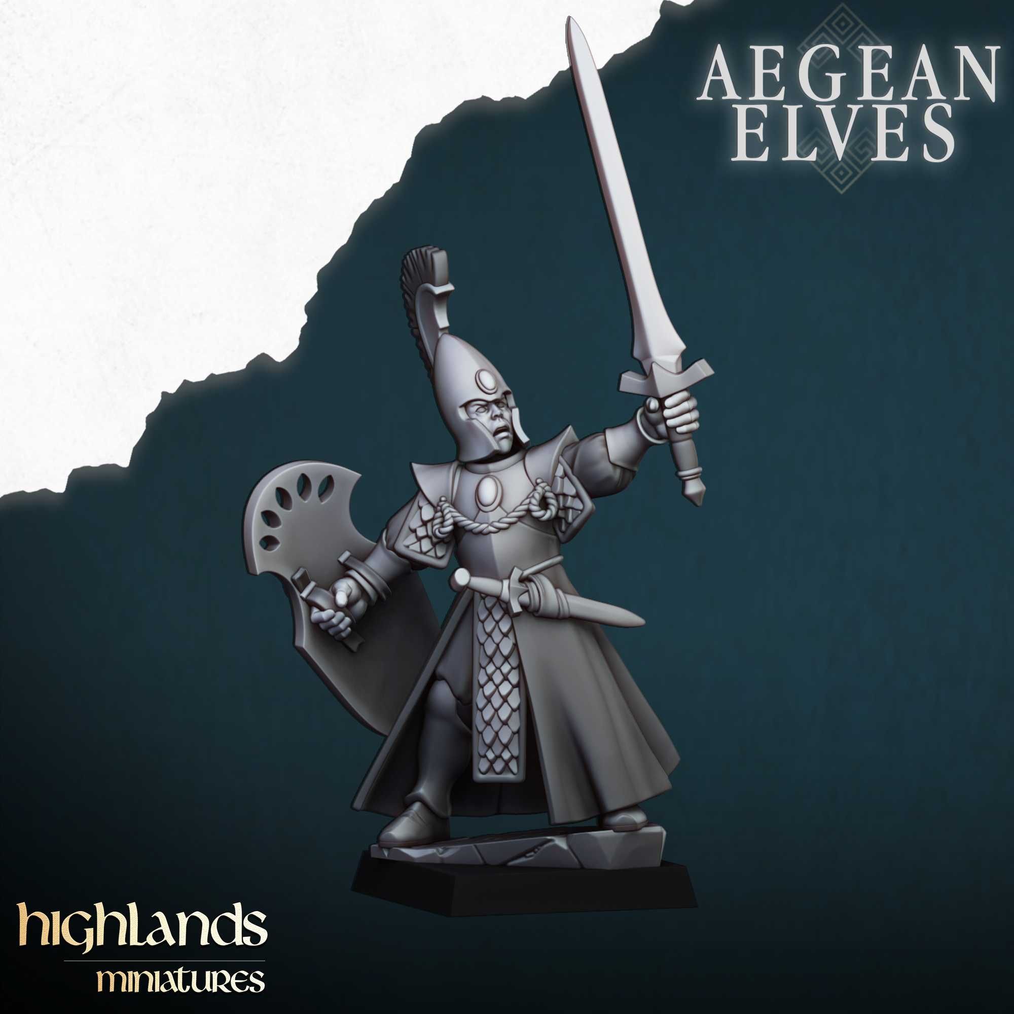 Aegean Elves Spearmen - WFB ToW AoS - Highlands x10