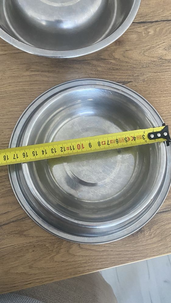 2 miski dla psa lub kota ze stali nierdzenej 21cm
