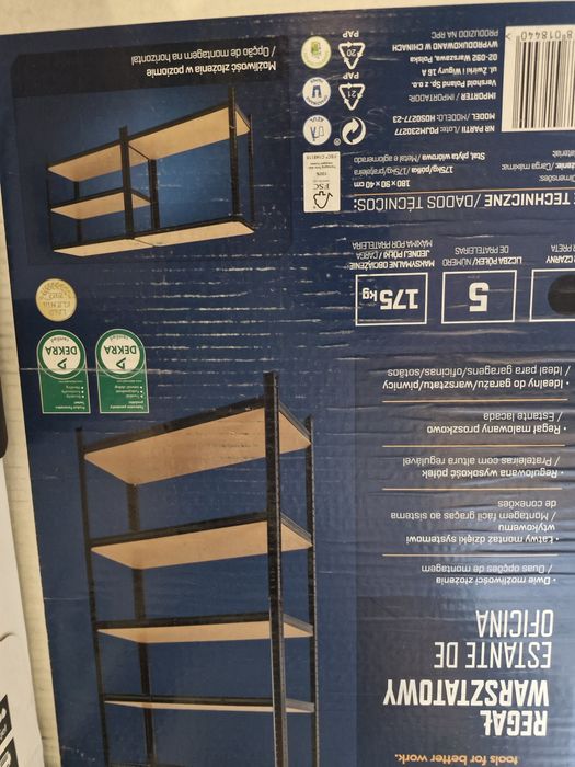 Regał warsztaty do  175 kg