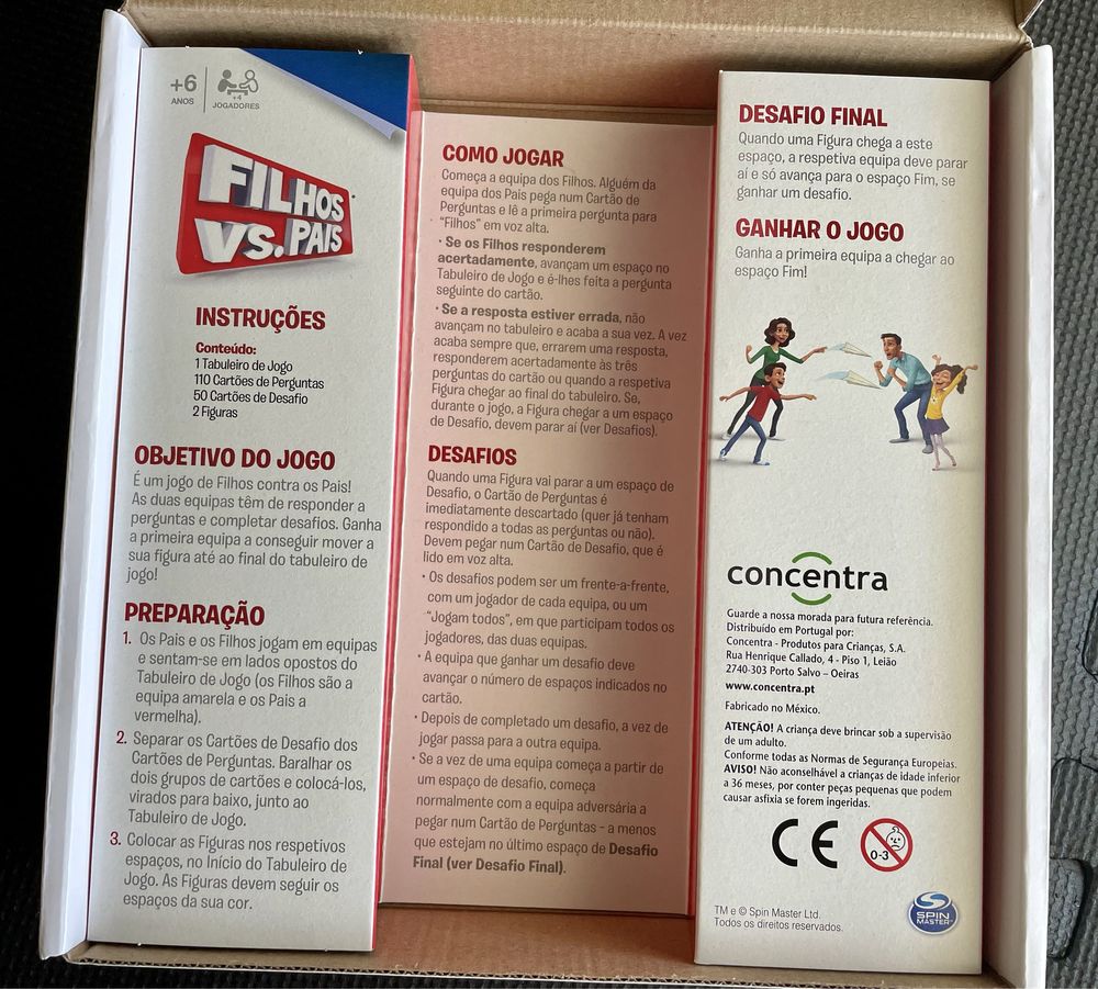 Jogo Perguntas Filhos vs. Pais NOVO