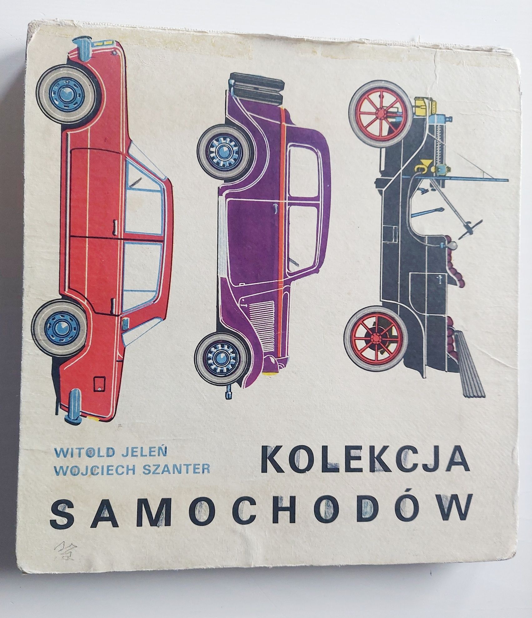 Książka Kolekcja samochodów W. Jeleń W. Szanter PRL vintage 1976 klasy