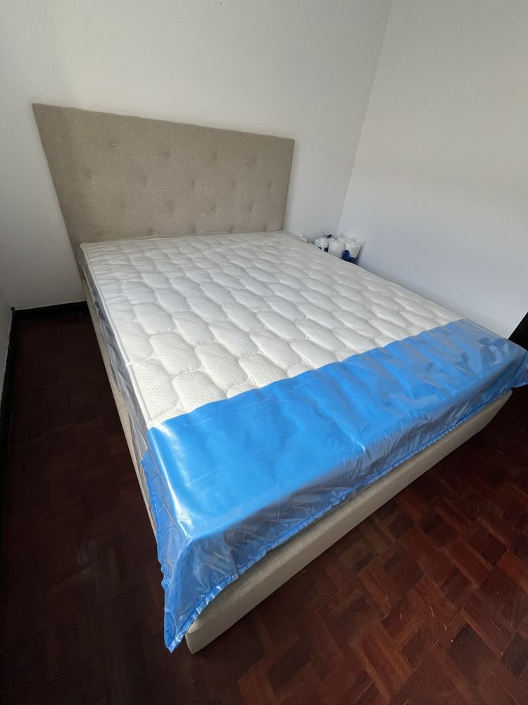 Cama Bau com Cabeceira + Colchao