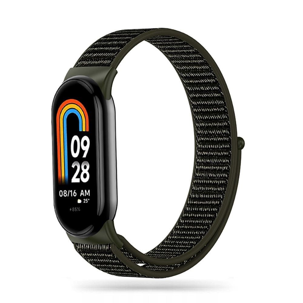 tech-protect nylon xiaomi smart band 8 / 8 nfc army green