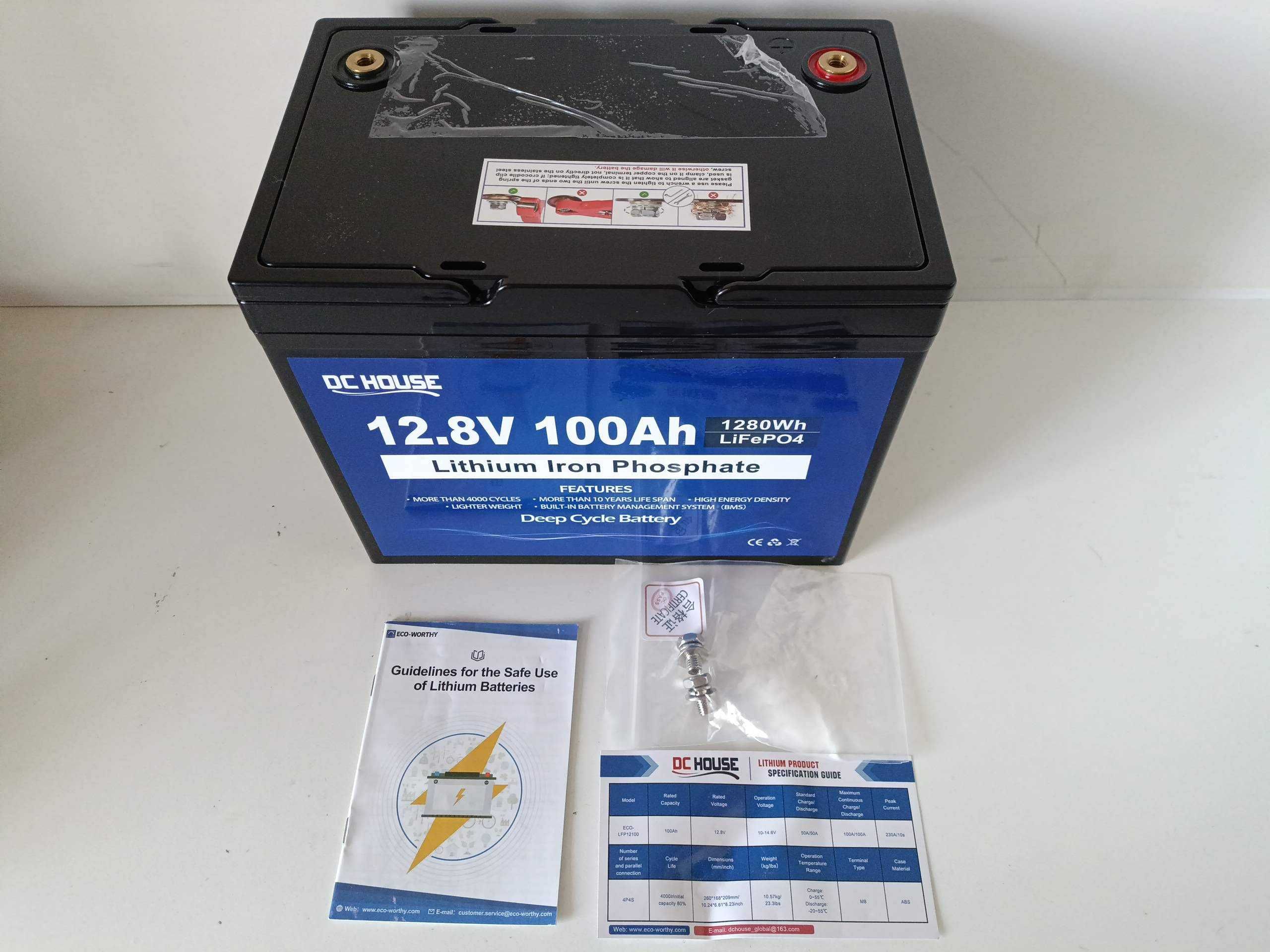 Аккумулятор 12V 100AH LiFePO4 1280Wh
