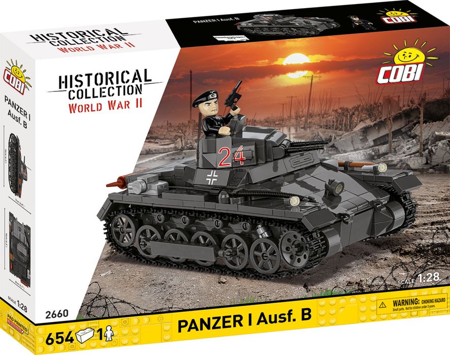 HISTORICAL COLLECTION WWII czołg Panzer I France 1940 klocki COBI 2660