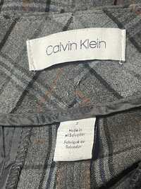 Spodnie damskie firmowe CK wysoki stan Calvin Klein 36 38 s m