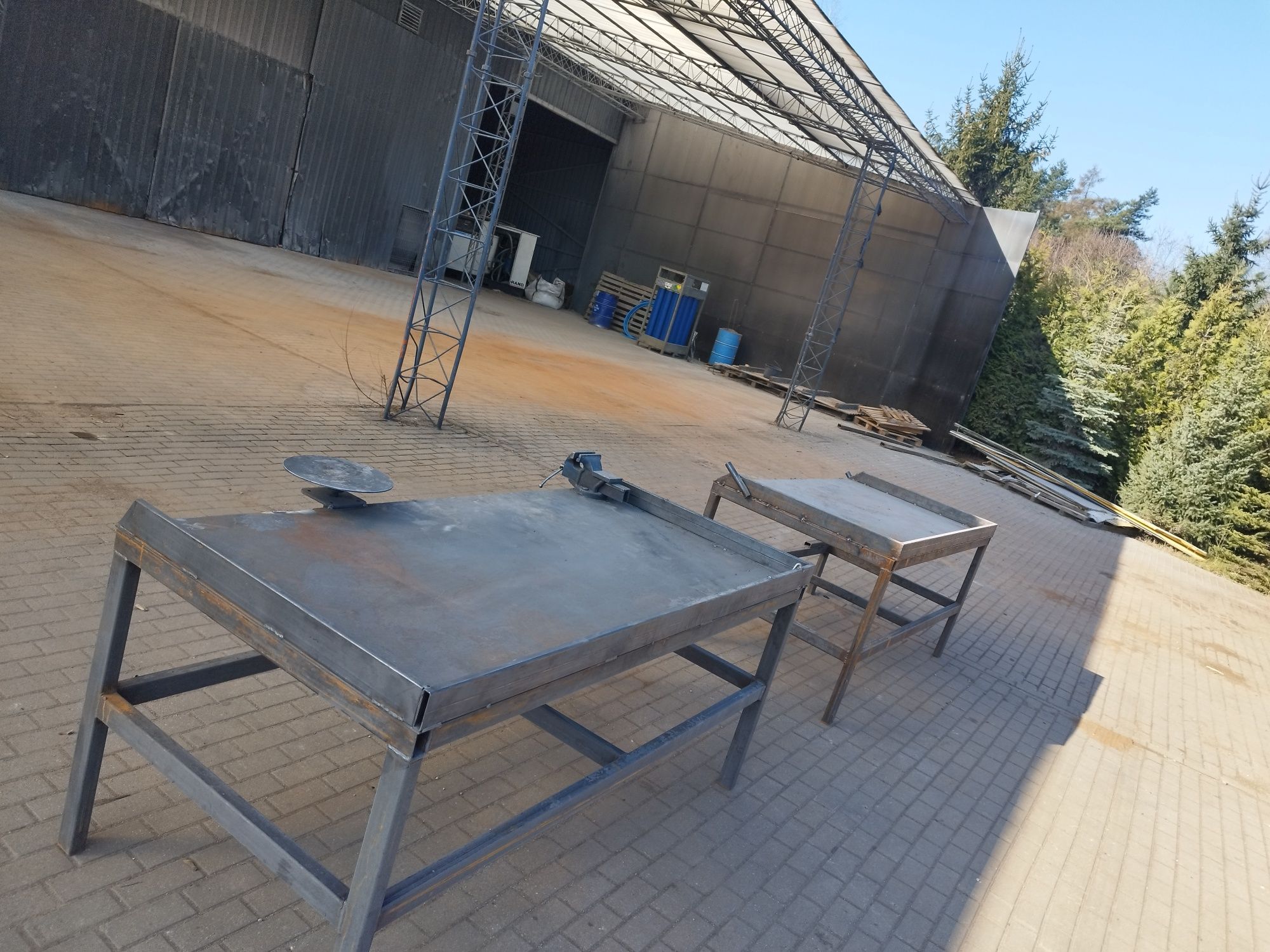 Stół Slusarski Stol Regał Stolik Solidny Masywny