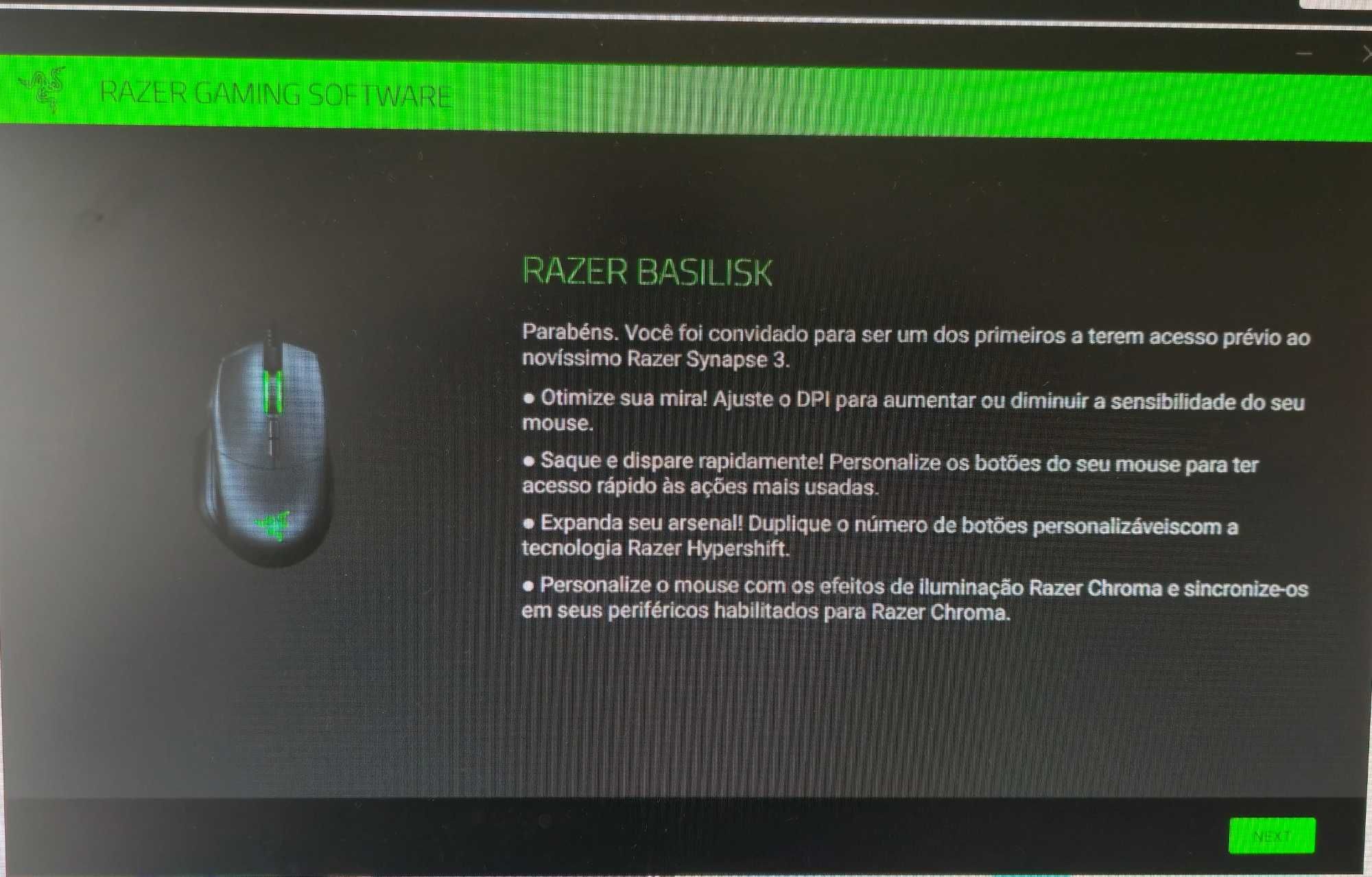 Rato Razer Basilisk, RGB, com fio USB, personalizável, gaming