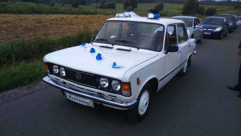 SAMOCHÓD do Ślubu Fiat 125p biały Rzeszów i okolice
