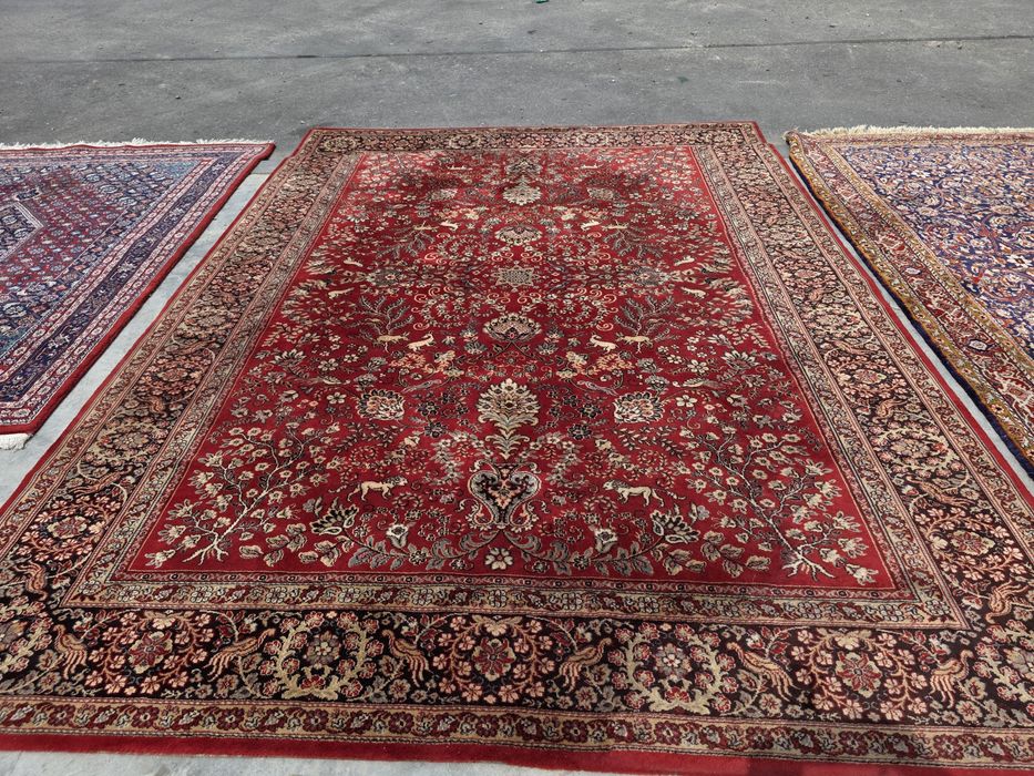 Dywan wełniany 350 x 250 Mondial lwy myśliwski #1819 Stylowy Węgrów