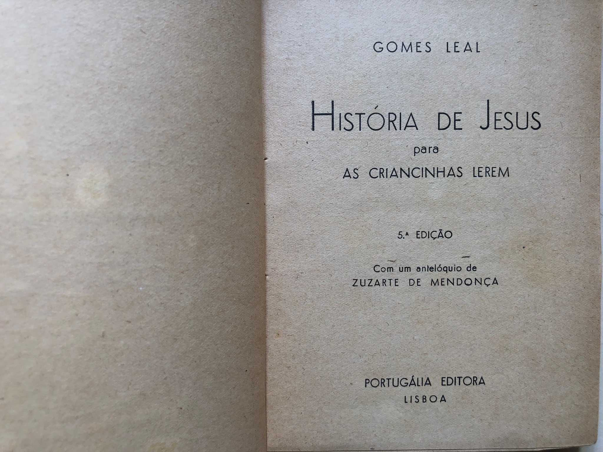 História de Jesus para as Criancinhas lerem - Gomes Leal