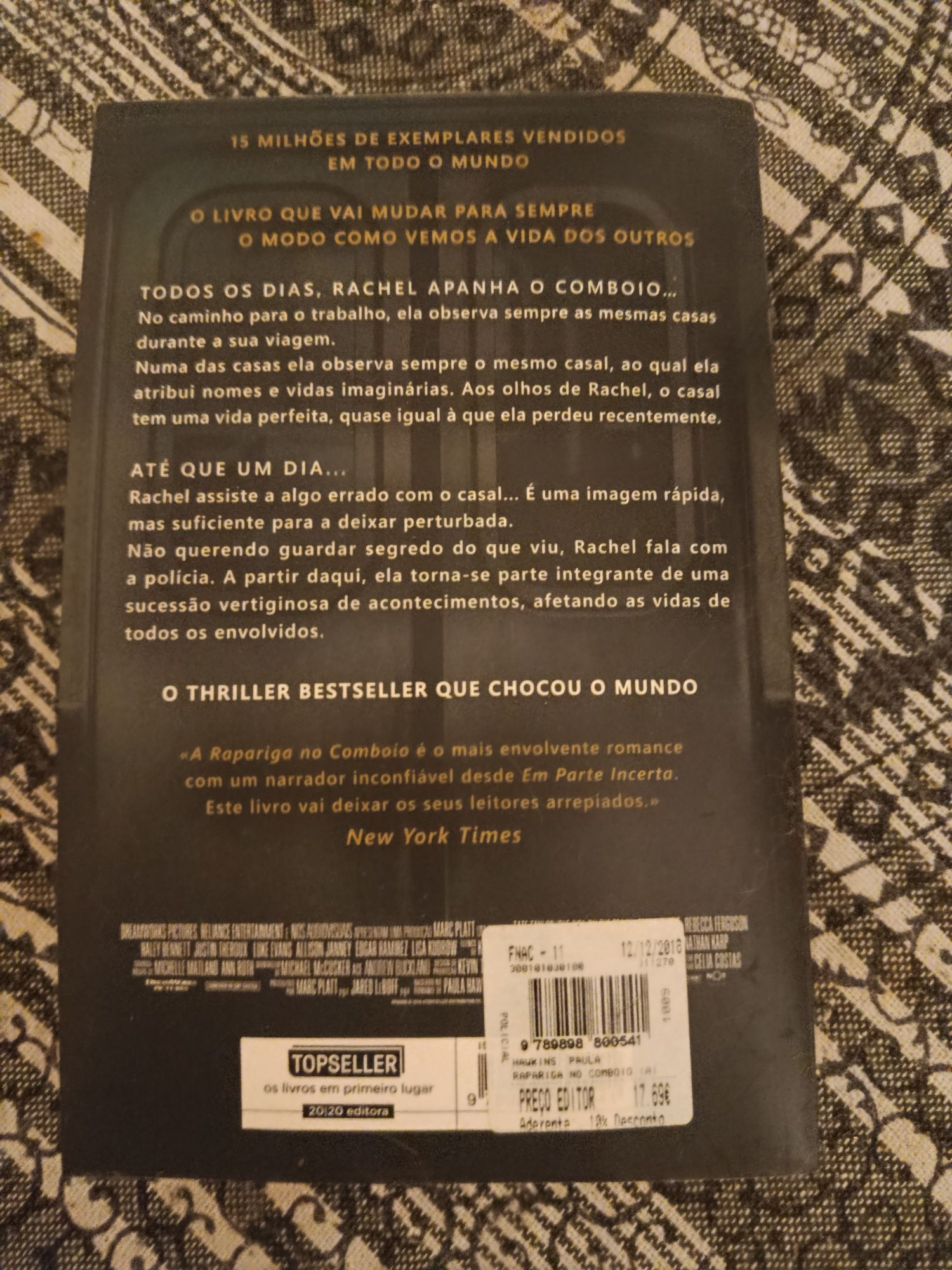 Livro A Rapariga no Comboio