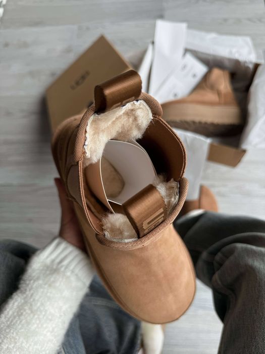 Угги/Угг/Уггі/Уги/Угі/UGG Australia Platform Chelsea Boot Chestnut