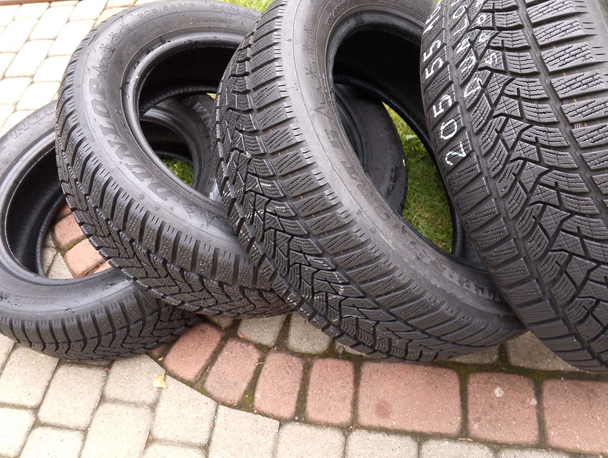 opony jak NOWE 4 szt. 205/55/16 Dunlop Winter Sport 5