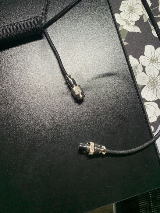 Czarny Kabel Spiralny Aviator Do klawiatury Mechanicznej/Custom