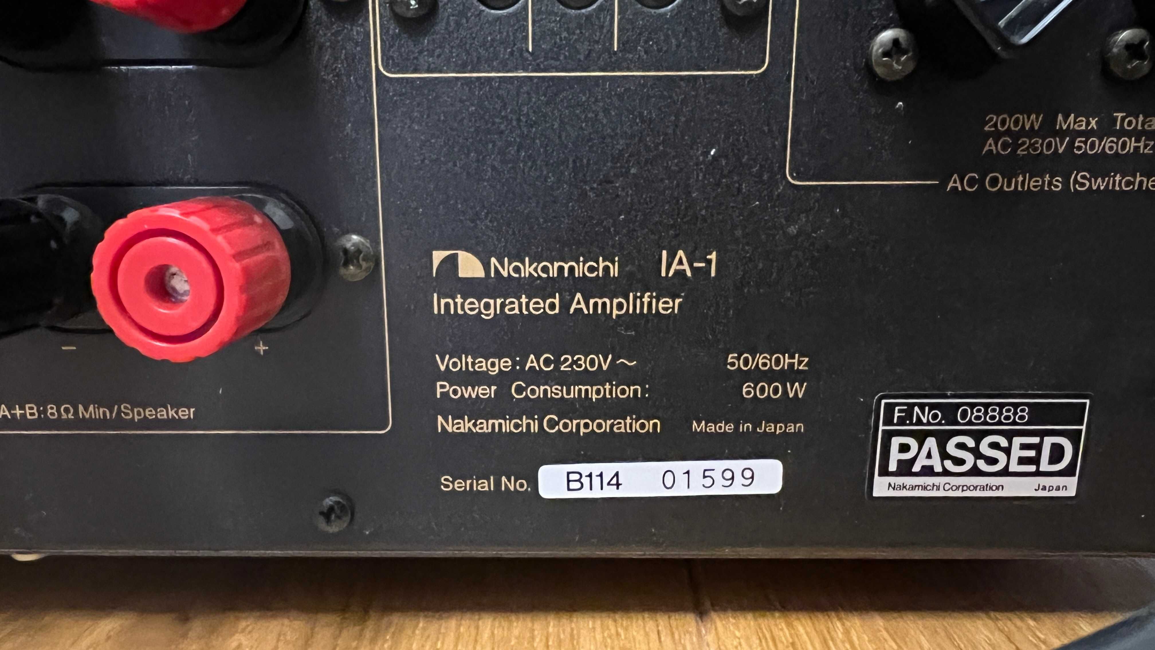 Wzmacniacz Nakamichi IA-1 +pilot